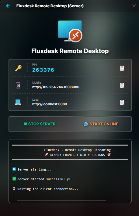 Fluxdesk Interface